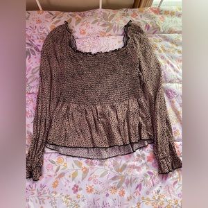 Leopard print blouse